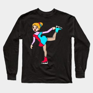 Figure skating ice skating ice skating ice sport Long Sleeve T-Shirt